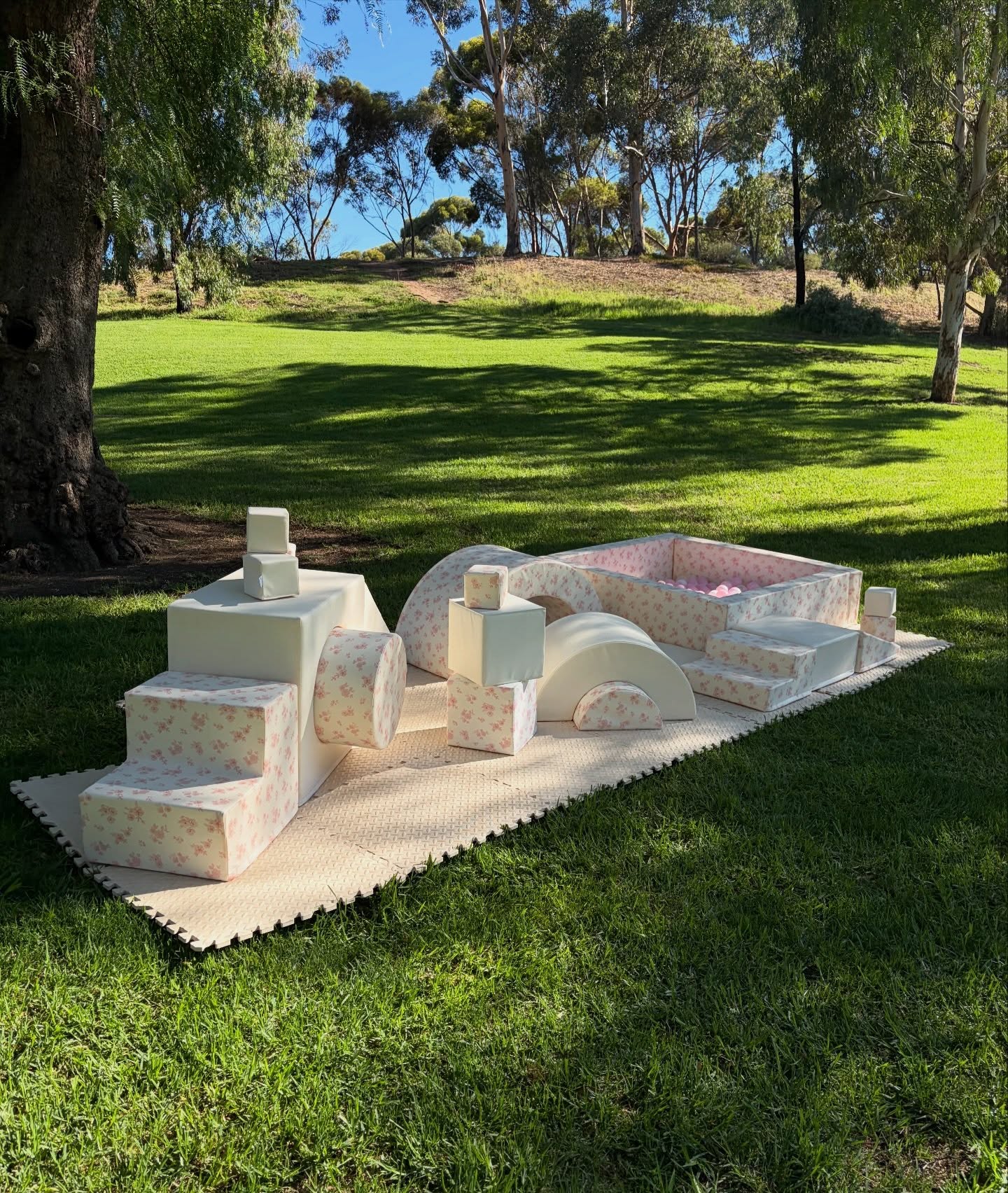 Lux Beige Collective soft play setup by KloudKoCollective